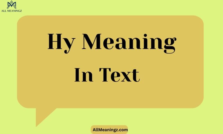 HY Meaning in Text