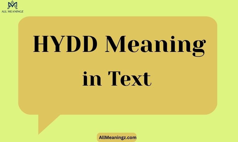 HYDD Meaning in Text